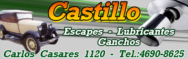 Escapes Y Lubricantes Castillo Escapes -  Lubricantes - Ganchos