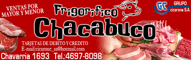 Frigorifico Chacabuco Carne, Pollo, Achuras, Enbutidos, Cerdo, Ri�ones, Chinchulines, Pechito Con Manta